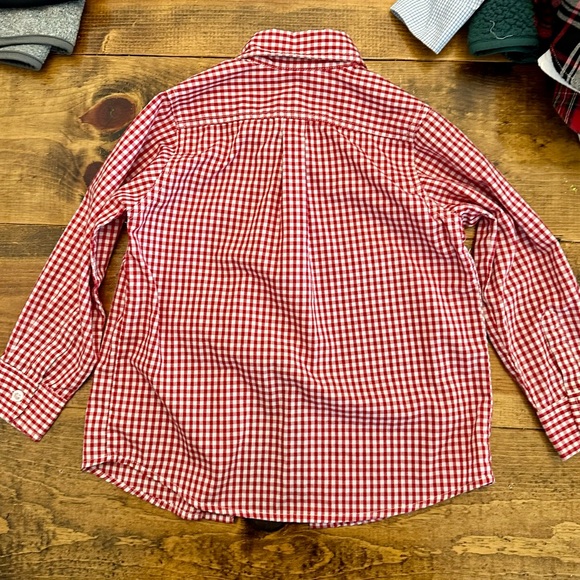 Remember Nguyen Red Checkered - Boys Button Down - Size 4T - Picture 3 of 3